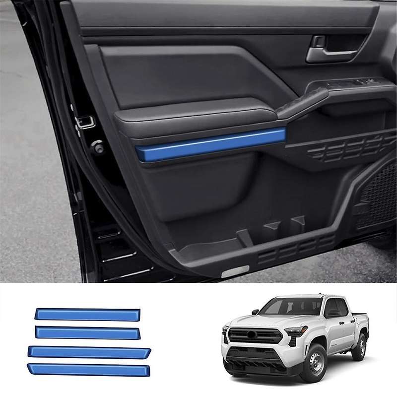 Car Interior Door Panel Trim Strip Decorative Sticker for 2024 Car Interior Accessories Blue