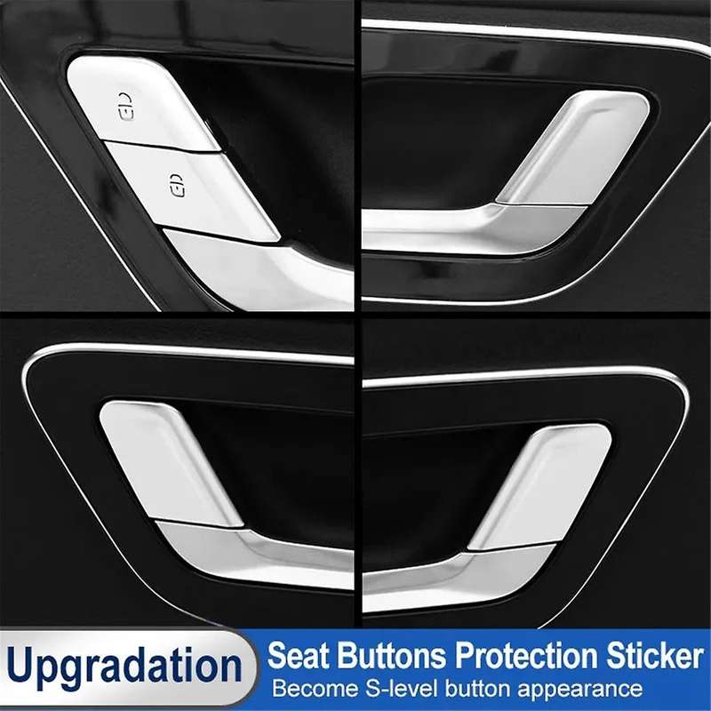 Car Interior Door Lock Button Switch Trim Sticker for C E GLC-Class W206 C200 C260 C300 W214 X254 22