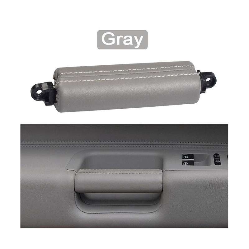 Car Interior Door Pull Handle Trim 7L6867161 for 2003-2010 Side Door Handle Inner PU Leather LHD RHD