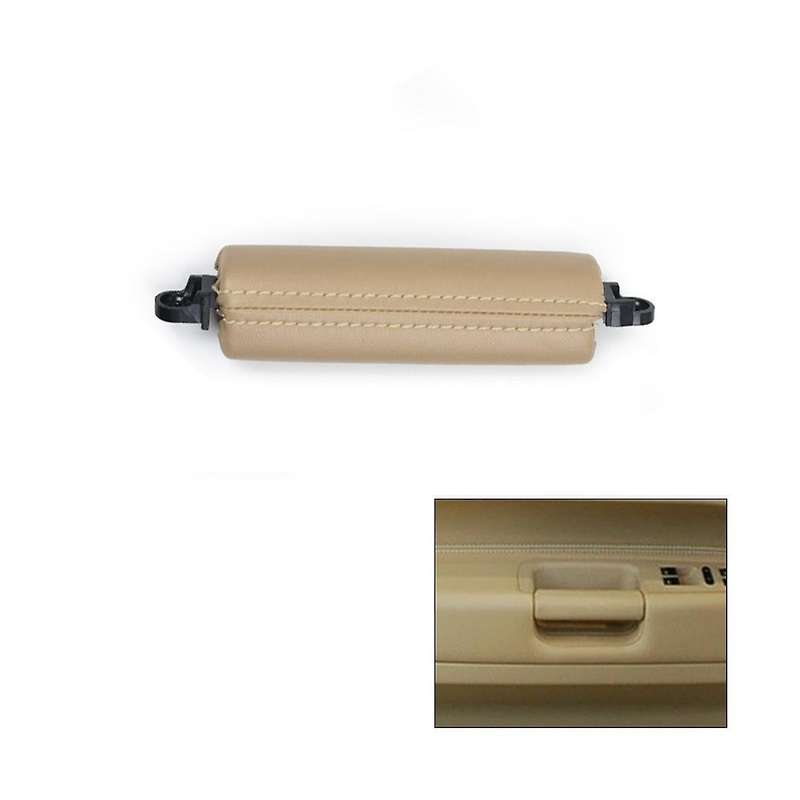 Car Interior Door Pull Handle Trim 7L6867161 for 2003-2010 Side Door Handle Inner PU Leather LHD RHD