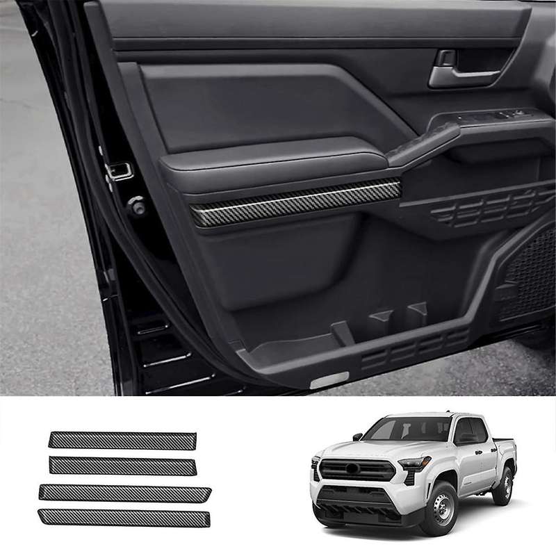 Car Interior Door Panel Trim Strip Decorative Sticker for 2024 Car Interior Accessories Carbon Fiber