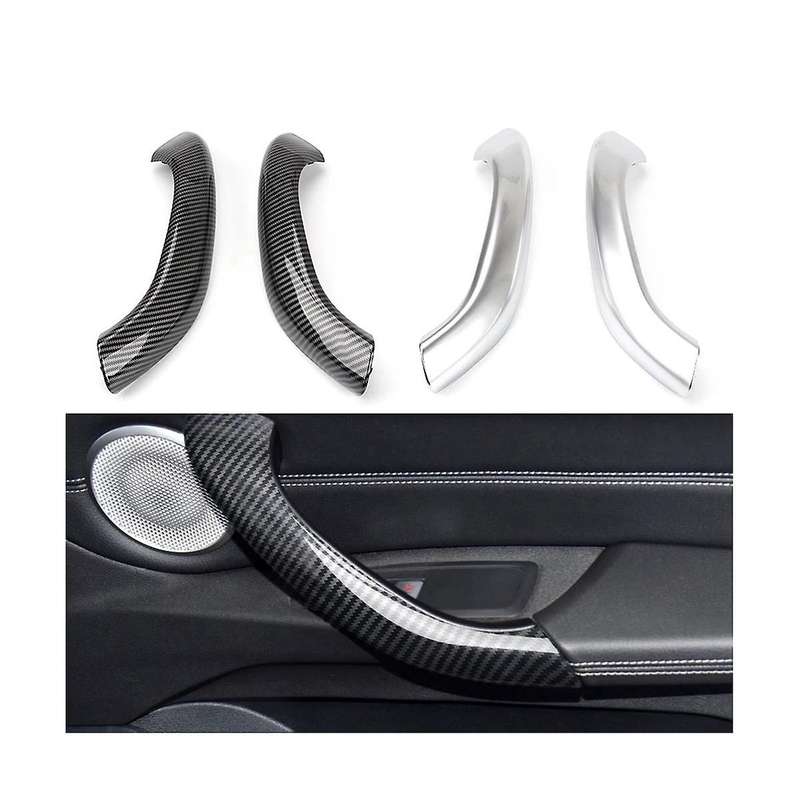 Car Interior Door Pull Handle Outer Cover Trim for X1 X2 F48 F49 F39 2016-2020 51417417513(carbon Fi