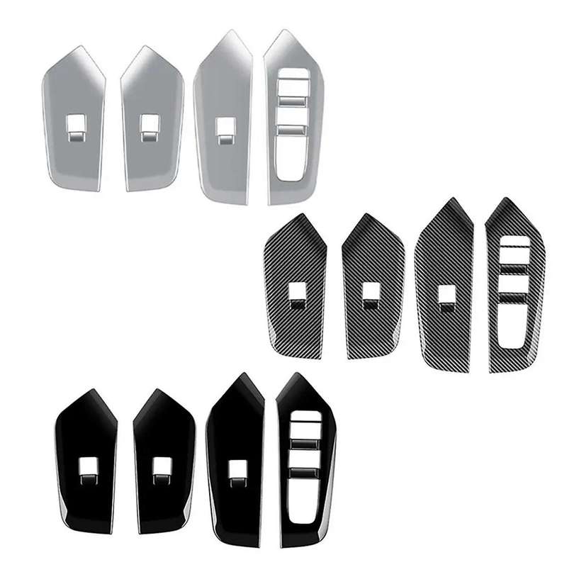 Car Interior Door Window Lift Control Panel Cover for Prius 60 Series Carbon Fiber Inner Armrest Pan