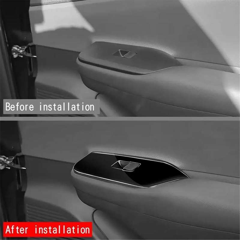 Car Interior Door Window Lift Control Panel Cover for Prius 60 Series Carbon Fiber Inner Armrest Pan