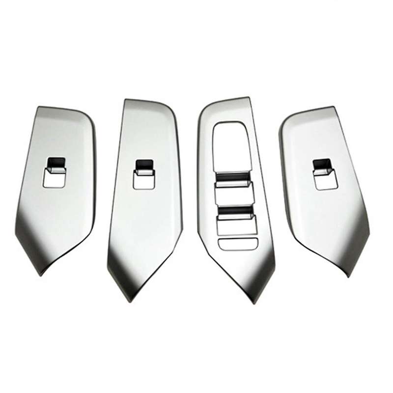 Car Interior Door Window Lift Control Panel Cover for Prius 60 Series Silver Inner Armrest Panel Rhd