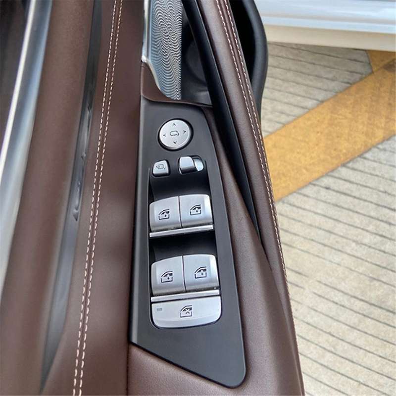 Car Interior Door Window Lifting Switch Button Panel Trim Cover for 5 Series G30 2018-2022 Interior