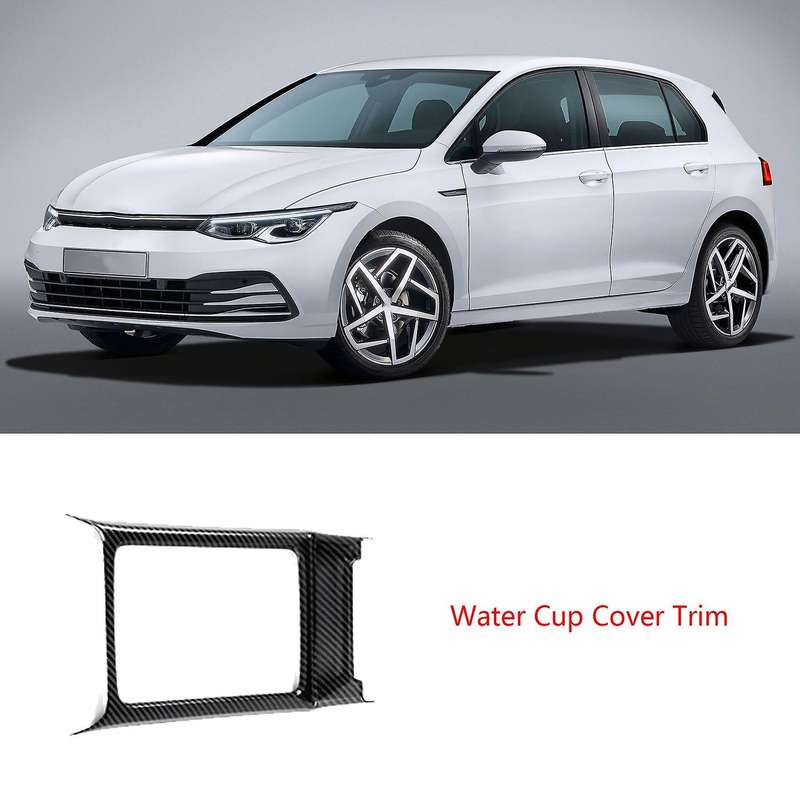 Car Interior Front Water Cup Cover Trim Console Center Frame Sticker for Golf 8 MK8 2021