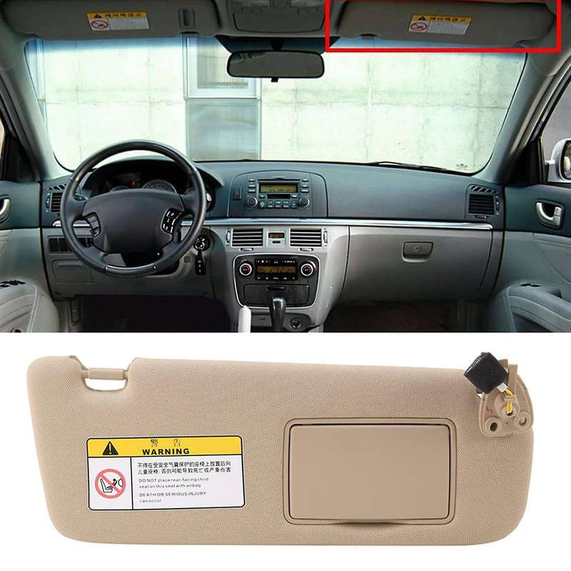 Car Interior Hand Sun Visor Shade RH Beige for I45 2006-2010 85201-0R300 85202-0R300