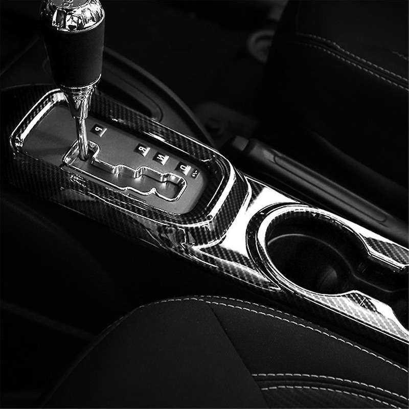 Car Interior Gear Panel Front Cup Holder Decorative Cover Sticker for Wrangler Jk 2011-2017 Auto Acc