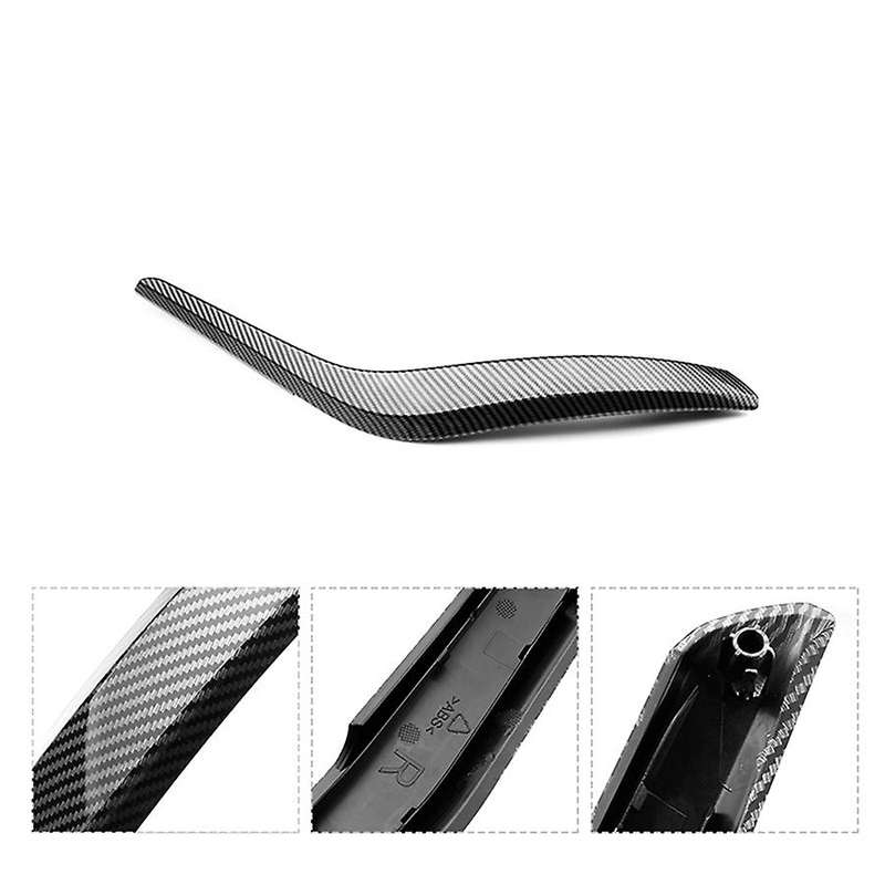 Car Interior Inner Door Panel Handle Pull Trim Cover for X1 E84 2010-2016 Car Accessories(Carbon Fib