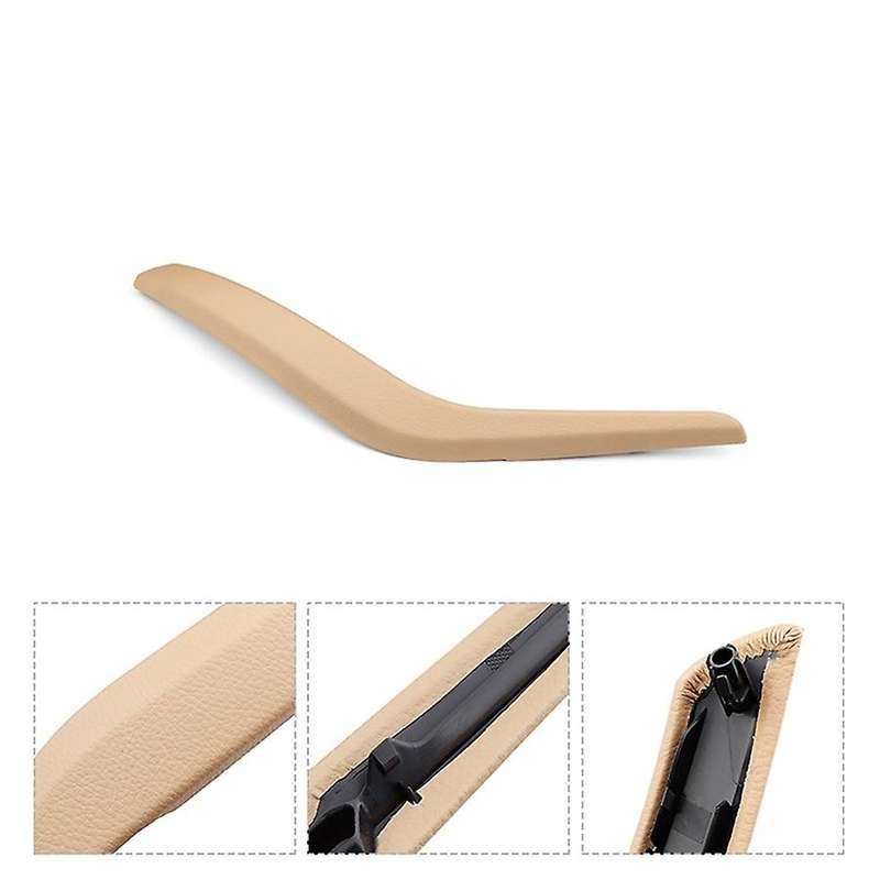 Car Interior Inner Door Panel Handle Pull Trim Cover for X1 E84 2010-2016 Car Accessories(Carbon Fib
