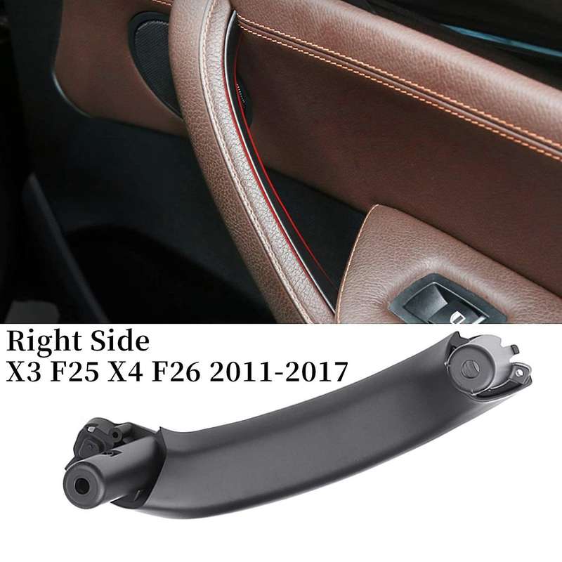Car Interior Inner Door Pull Handle Pull Trim for  F25 F26 X3 X4 2011-2017,Front & Rear Right Side B
