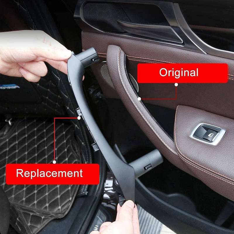 Car Interior Inner Door Pull Handle Pull Trim for  F25 F26 X3 X4 2011-2017,Front & Rear Right Side B