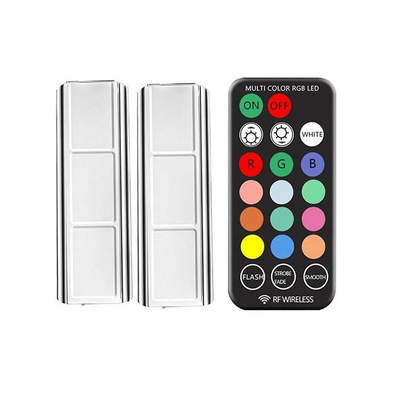 Car Interior Light RGB LED Light Wireless Remote Car Decorative Lamp Auto Ambient Light Lamp Chargi
