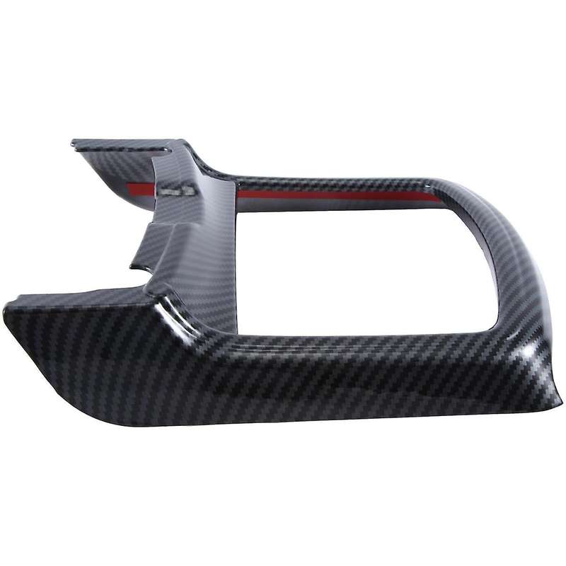 Car Interior Modification Front Drain Cup Frame Cup Holder Decorative Cover Black Carbon Pattern for