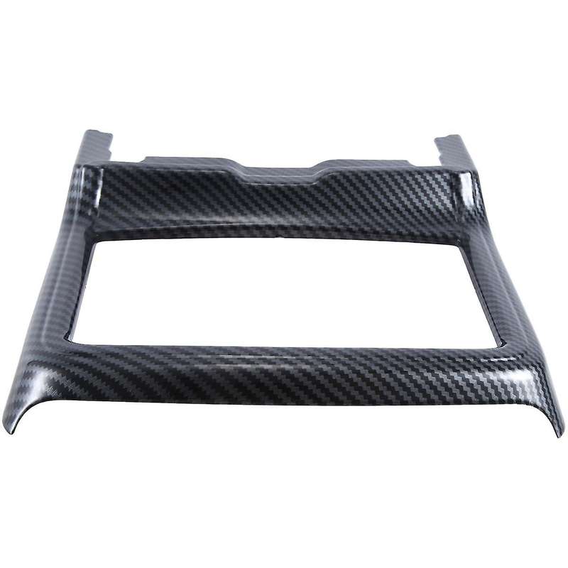 Car Interior Modification Front Drain Cup Frame Cup Holder Decorative Cover Black Carbon Pattern for