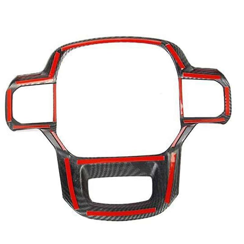 Car Interior Modification Steering Wheel Carbon Fiber Pattern Patch for 2021-2023 Steering Wheel Dec