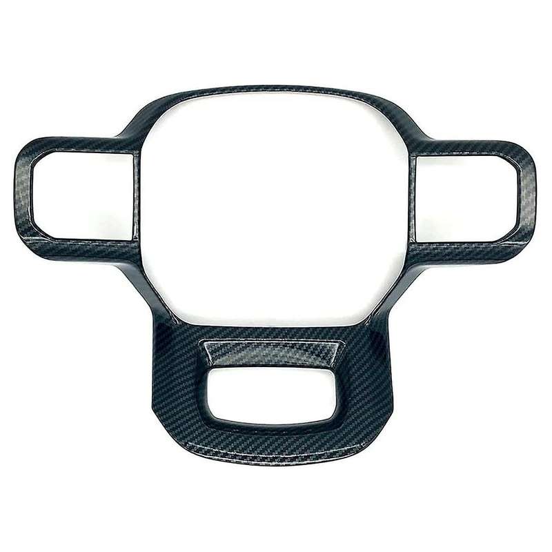 Car Interior Modification Steering Wheel Carbon Fiber Pattern Patch for 2021-2023 Steering Wheel Dec