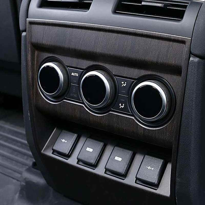 Car Interior Oak Color Armrest Box Rear Kick Cover Trim for 2020