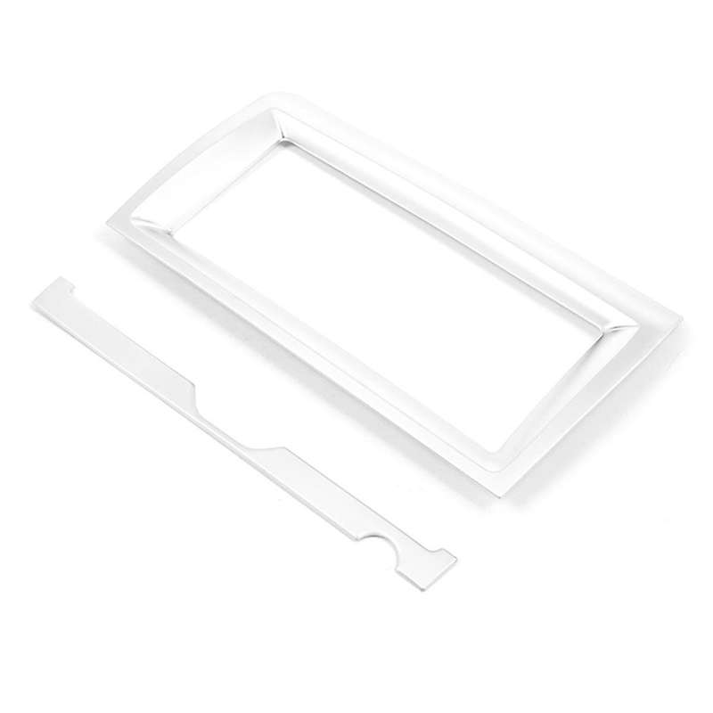 Car Interior Navigation Frame Cover + Trim Strip for E-PACE 2018 2019 Central Navigation Panel Chrom