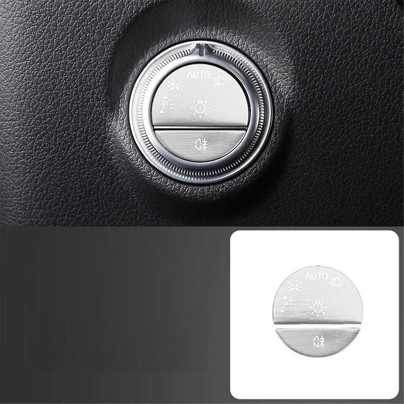 Car Interior One Key Start Headlight Handbrake Door Button Sticker Set for C E GLC W206 W214 X254 Si