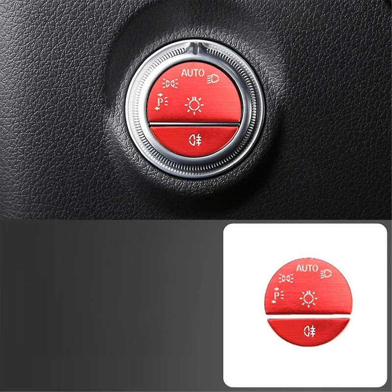 Car Interior One Key Start Headlight Handbrake Door Button Sticker Set for C E GLC W206 W214 X254 Re