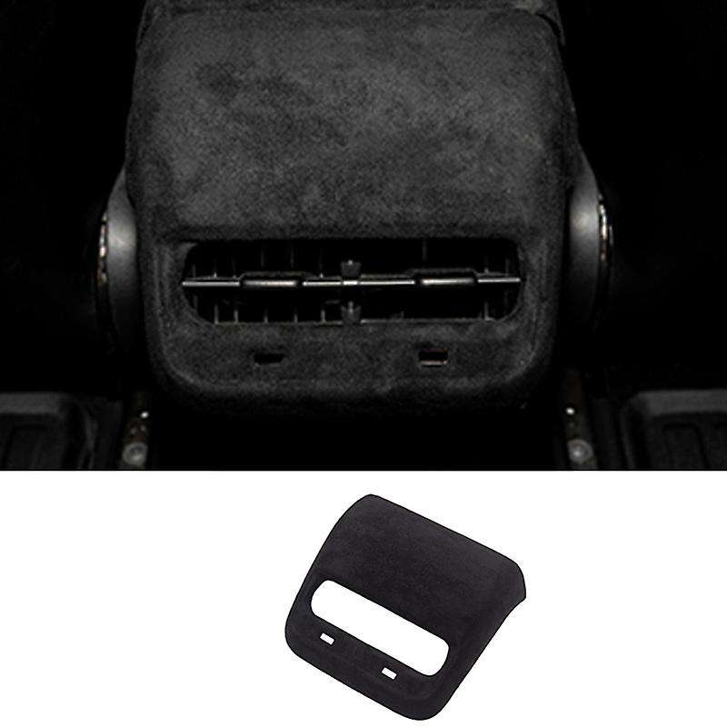 Car Interior Rear Air Condition Vent Outlet Cover Turn Fur for 2017-2020 Decorative Styling Black