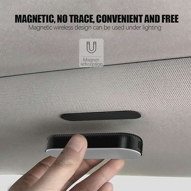 Car Interior Reading Light Rechargeable USB Magnetic Night Light RGB 24 Color Remote Atmosphere LED