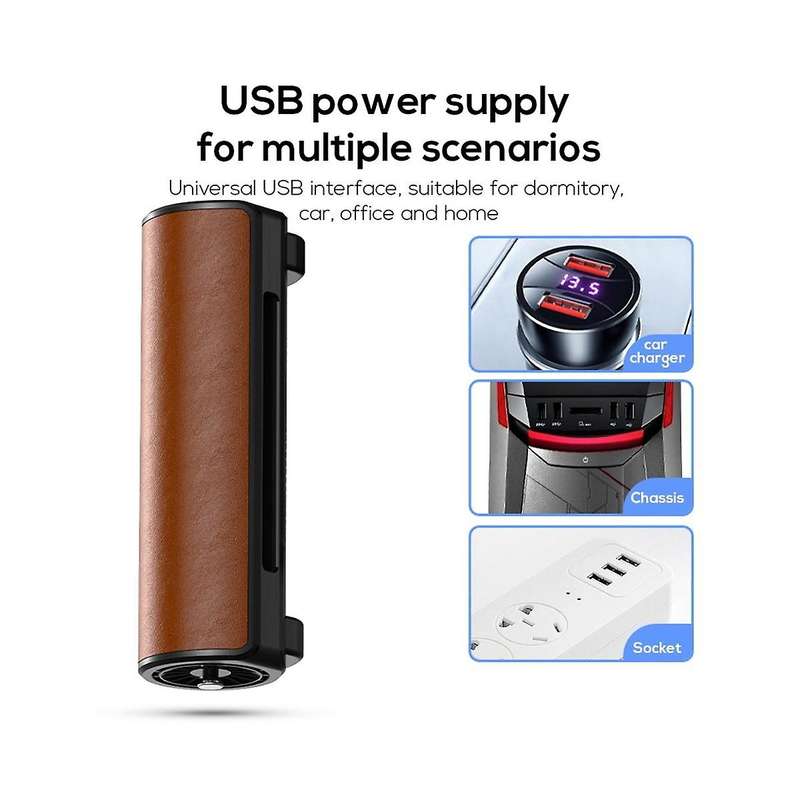 Car Interior Rear Headrest Fan USB Plug in Car Fan Wind Power Up to Low Noise Car Rear Fan Car Fan-