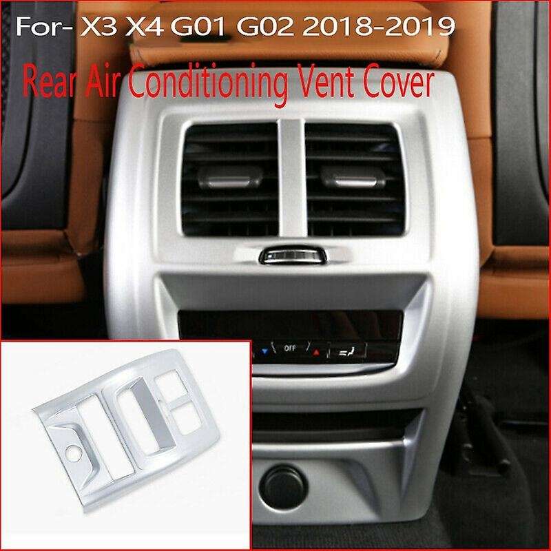 Car Interior Rear Air Conditioning Vent Kick Guard Cover Trim for X3 X4 G01 G02 2018-2019 Carbon Fib