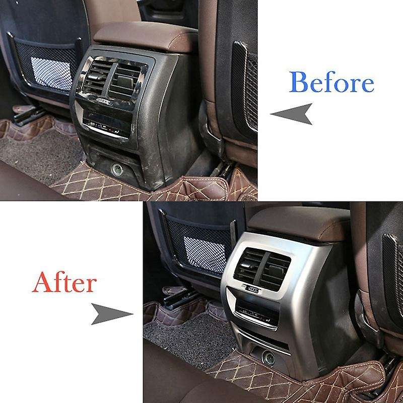 Car Interior Rear Air Conditioning Vent Kick Guard Cover Trim for X3 X4 G01 G02 2018-2019 Carbon Fib