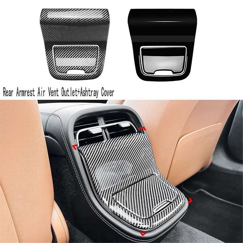 Car Interior Rear Air Vent Outlet Cover Armrest Box Ashtray Cover for E-Class W214 E260 E300 2024+Ca
