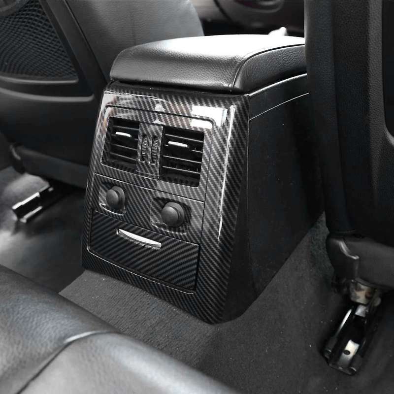 Car Interior Rear Outlet Carbon Fiber Texture Cover Decoration for 3 Series E90 E91 E92 E93 2005-201