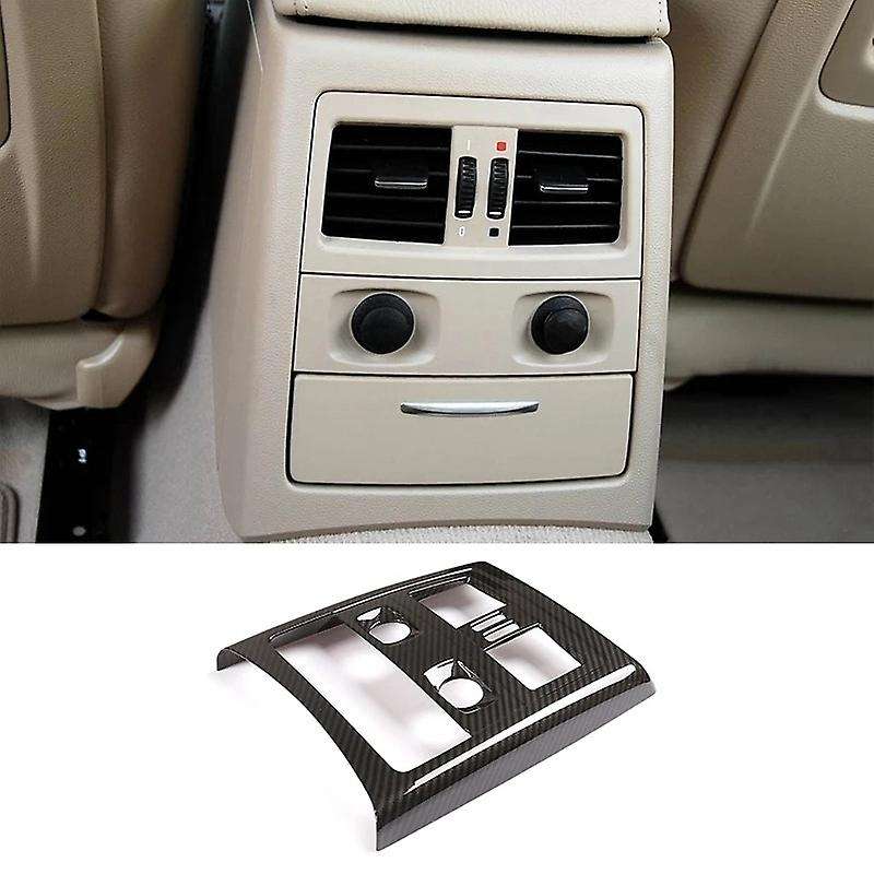 Car Interior Rear Outlet Carbon Fiber Texture Cover Decoration for 3 Series E90 E91 E92 E93 2005-201