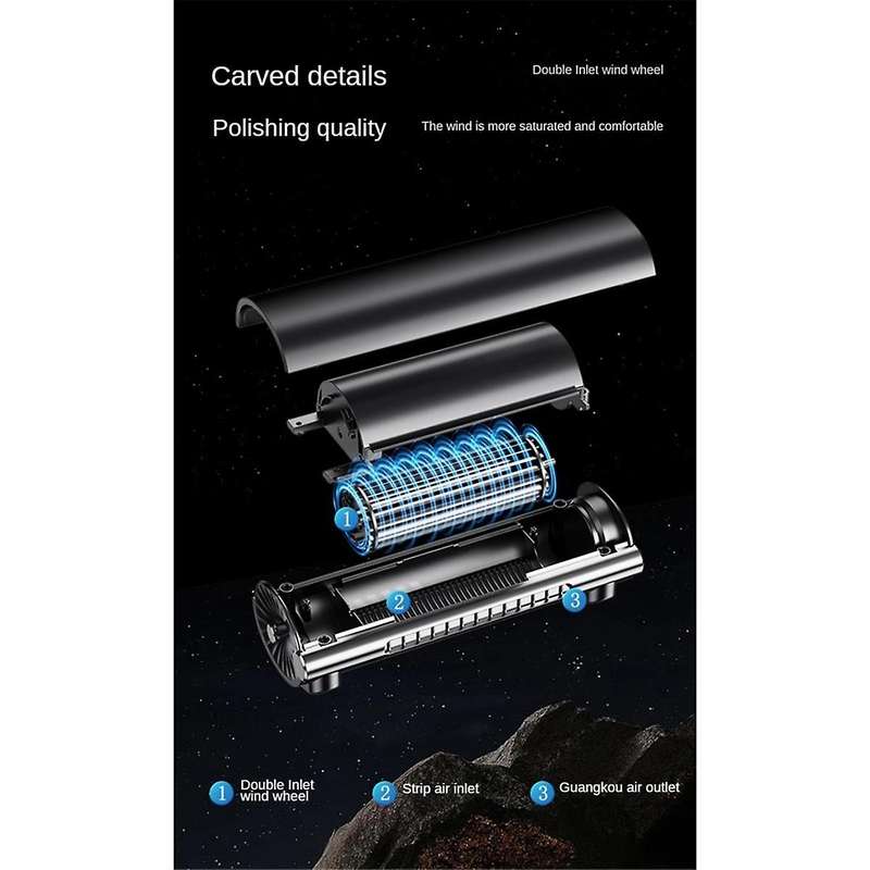 Car Interior Rear Headrest Fan,3 Gear Speeds USB Adjustable Strap Car Interior Fan Auto Accessories