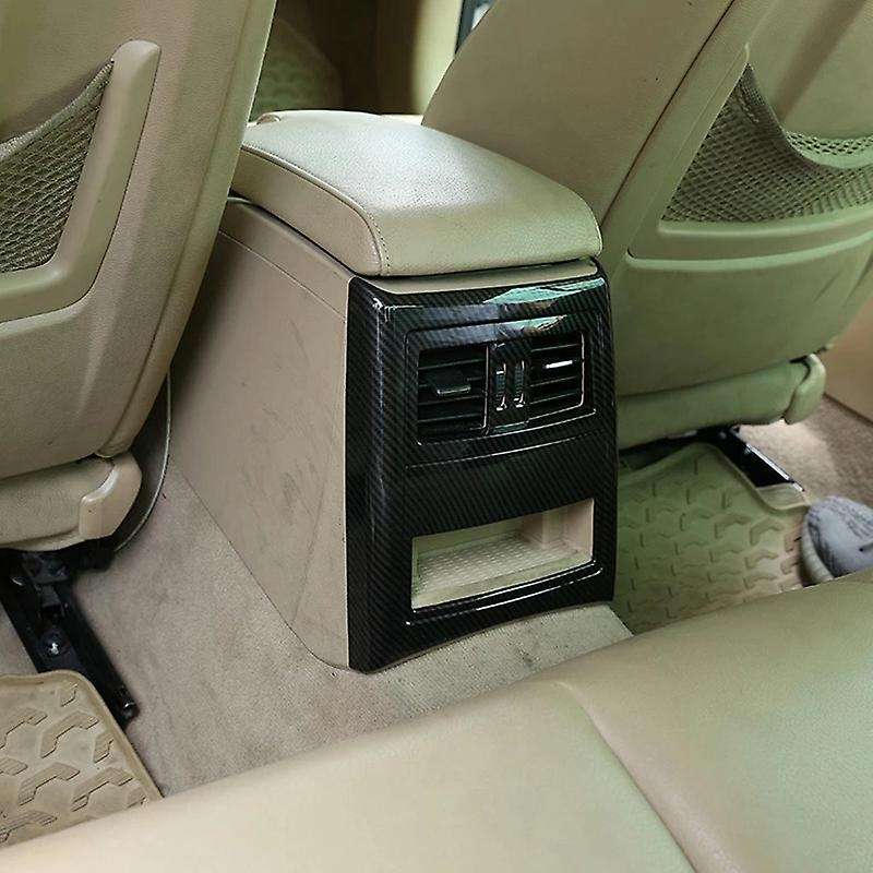 Car Interior Rear Outlet Carbon Fiber Texture Cover Decoration for 3 Series E90/E91/E92/E93 2005-201