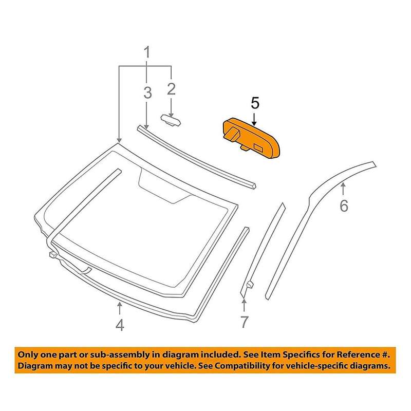 Car Interior Rear View Mirror Manual Dim Reversing Mirror 87810-52041 for Prius Yaris Voxy 87810-520