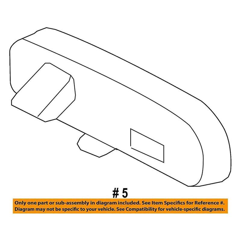 Car Interior Rear View Mirror Manual Dim Reversing Mirror 87810-52041 for Prius Yaris Voxy 87810-520