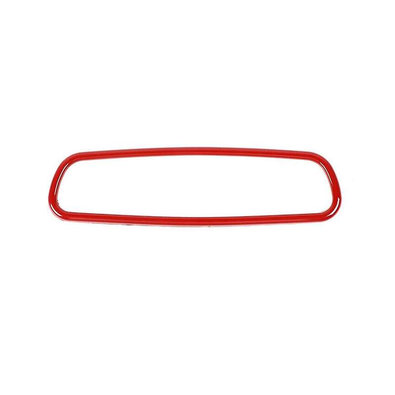 Car Interior Rearview Mirror Decoration Ring Trim Bezel Cover for Charger 2010-2020 Accessories (Red