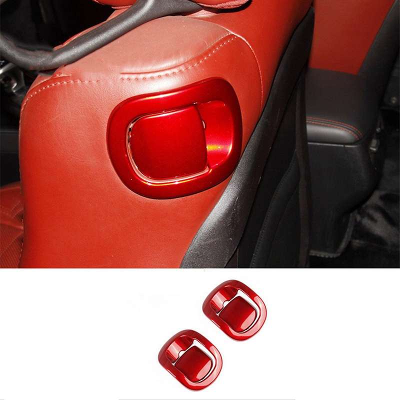 Car Interior Seat Back Seat Folded Adjustment Handles Cover Trim for 2015-2019 B