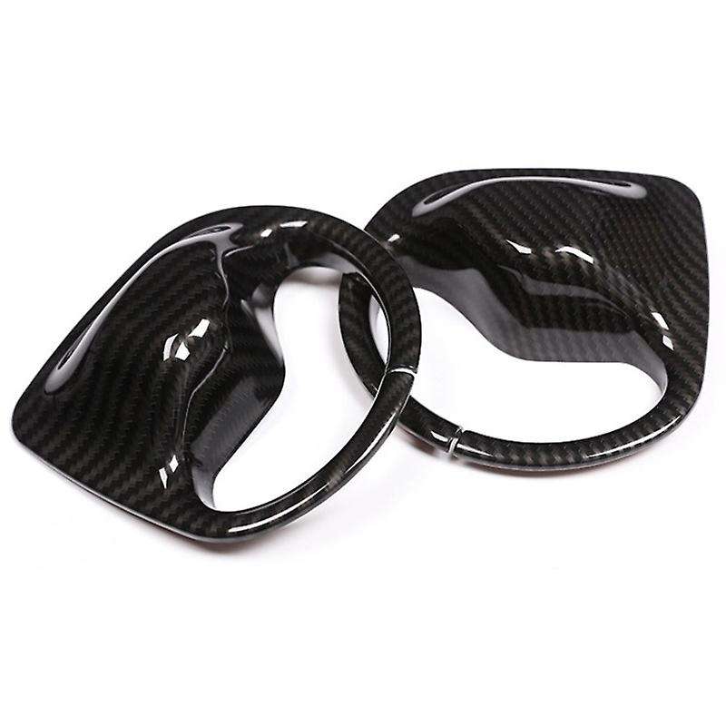 Car Interior Safety Belt Cover Trim Carbon Fiber Texture Accessory Fit Car Accessories for XE,ABS Ma