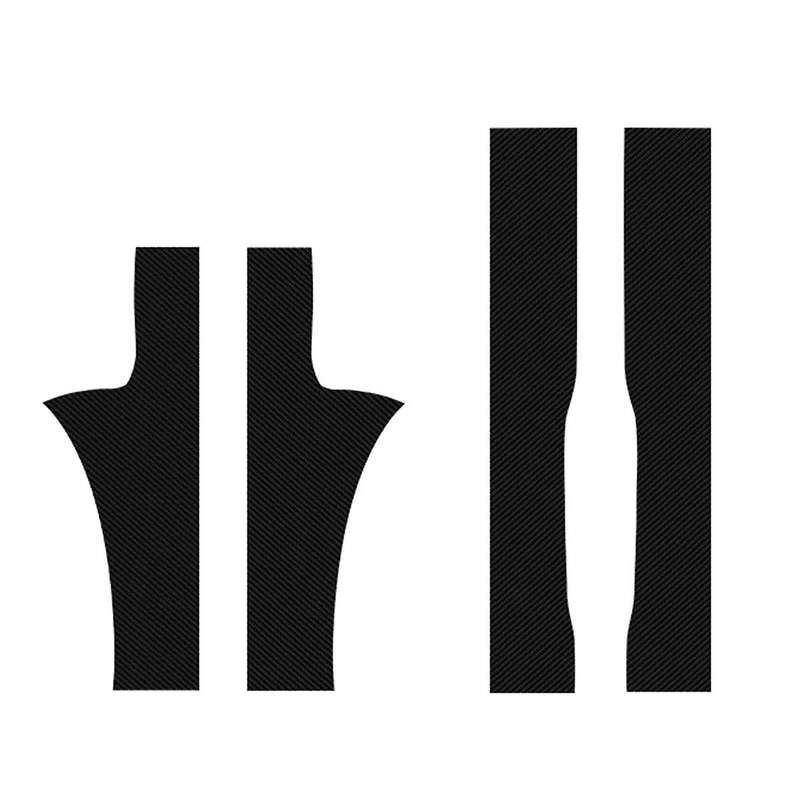 Car Interior Sticker Styling PU Leather Carbon Fiber Style Door Sill Strip Scuff Plate for