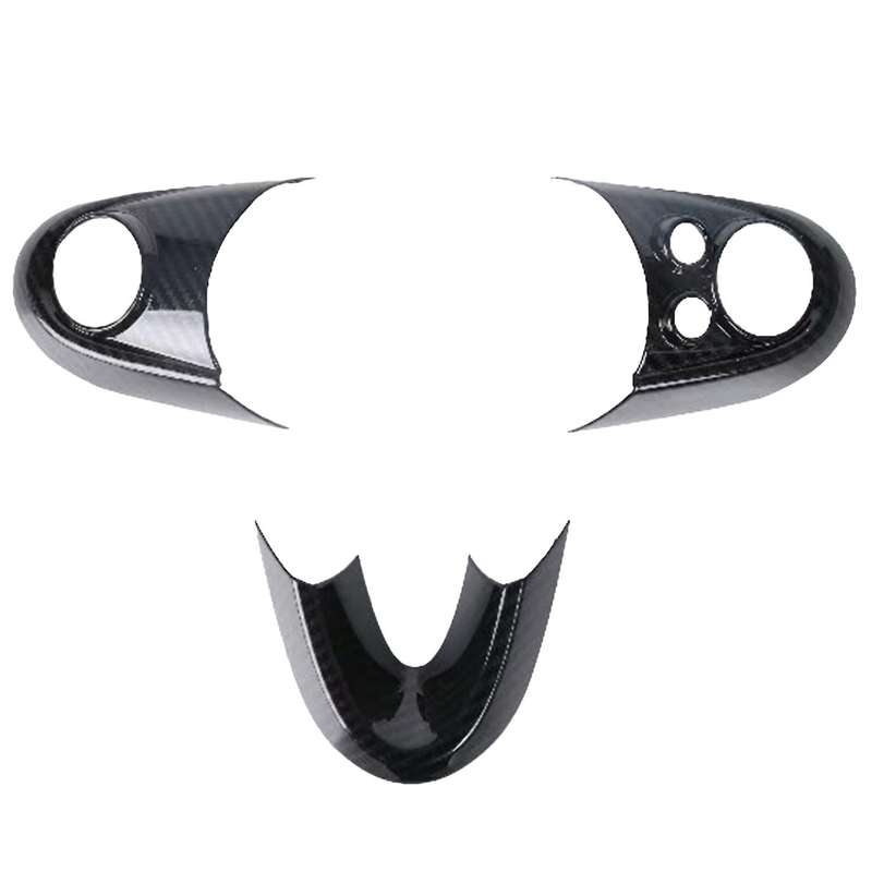 Car Interior Steering Wheel Cover Trim Stick Decoration Frame Accessories for R55 R56 R60 S