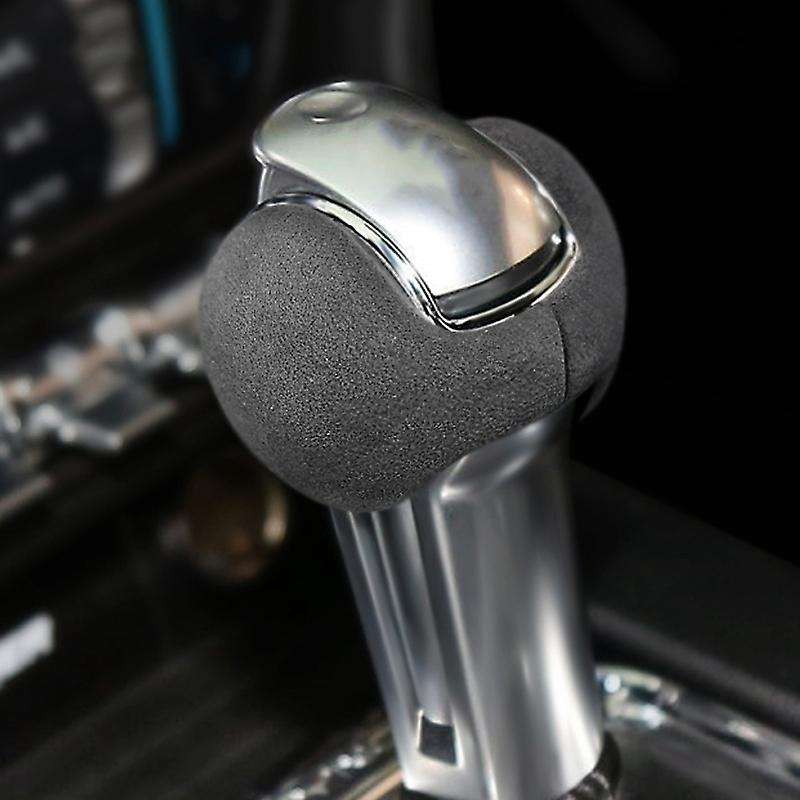 Car Interior suede Wrap Gear Shift Knob Cover for 2015-2020 Accessories Red