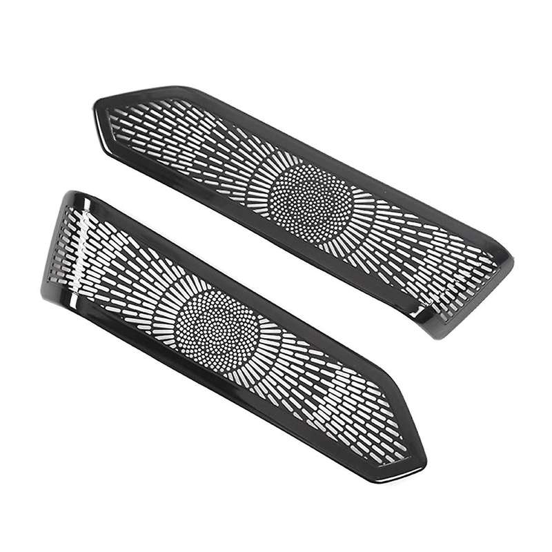 Car Interior Trim Door A-Pillar Tweeter Audio Speaker Cover Decorate Sticker for Range L460 2023 Bla