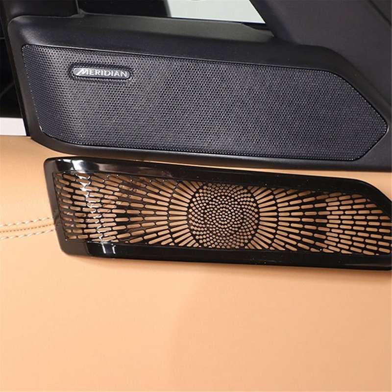 Car Interior Trim Door A-Pillar Tweeter Audio Speaker Cover Decorate Sticker for Range L460 2023 Bla