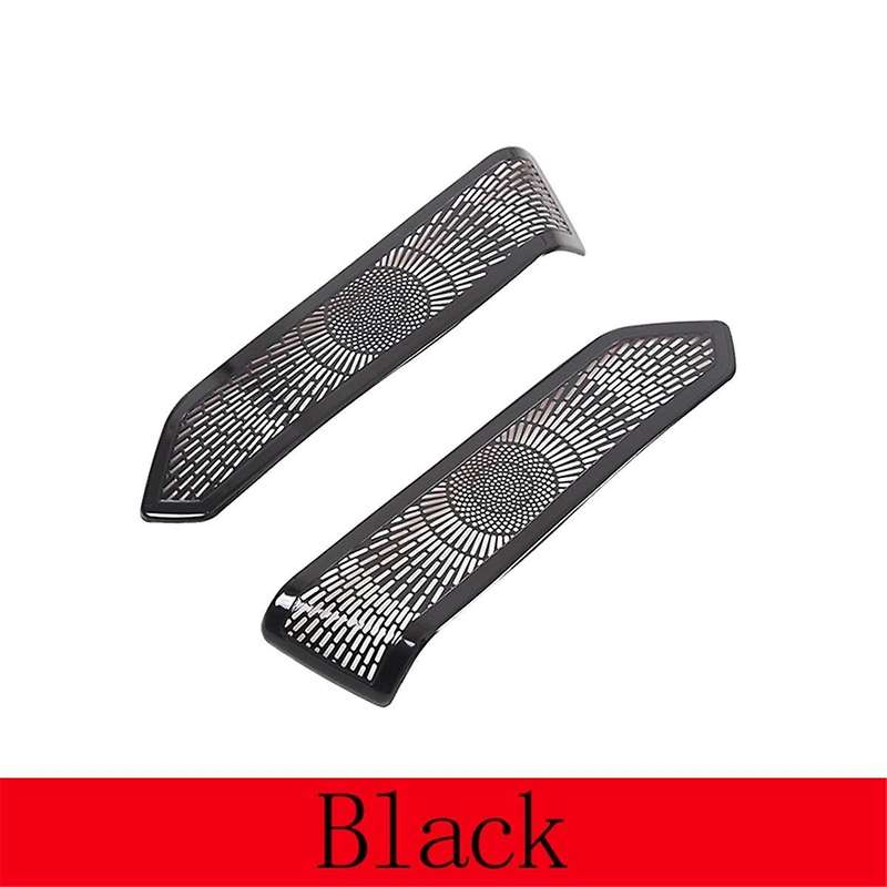 Car Interior Trim Door A-Pillar Tweeter Audio Speaker Cover Decorate Sticker for Range L460 2023 Bla