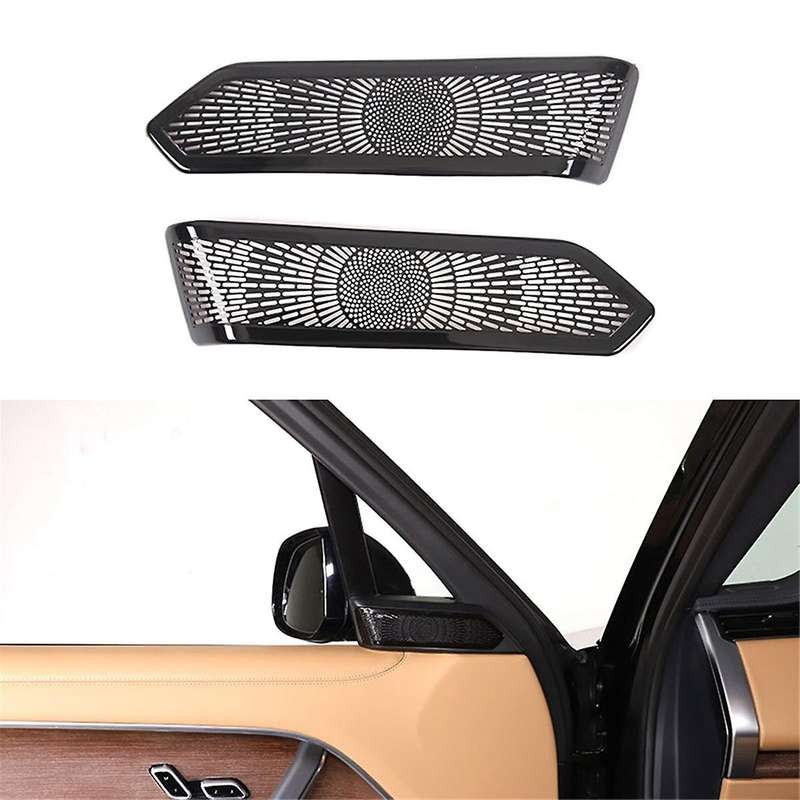 Car Interior Trim Door A-Pillar Tweeter Audio Speaker Cover Decorate Sticker for Range L460 2023 Bl