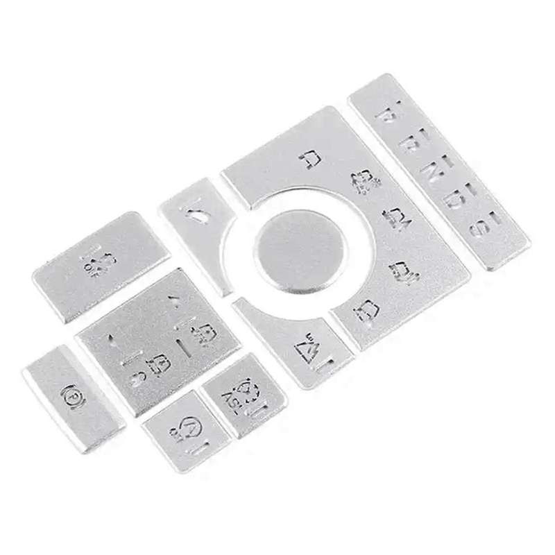Car Interior Trim Center Console Terrain Mode Button Sticker for Sport 2014-2016 Silver