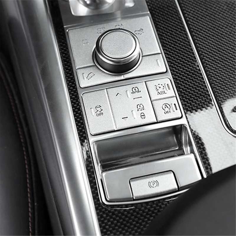 Car Interior Trim Center Console Terrain Mode Button Sticker for Sport 2014-2016 Silver